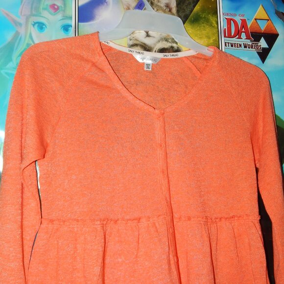 Daily Thread Orange thin shirt XS - Picture 2 of 3